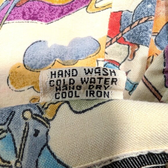 Vintage Paragraff Unisex Size L Cowboys Indians Novelty Button Up L/S Shirt Top - Picture 12 of 12